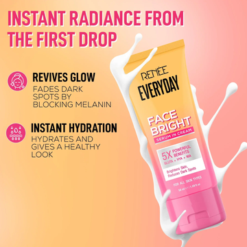 Renee Instant brightening Serum in Cream - Even & Glowy Skin in Seconds (Moisturizer, SPF, Tint & Brightening serum)
