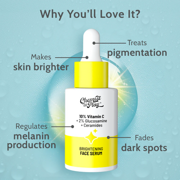 Chemist at play Vitamin C serum - Reduce Ance & dark spots and Brighten skin tone in just 7 days